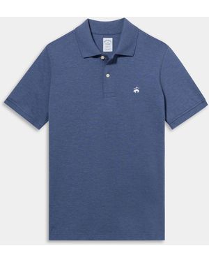 Brooks Brothers Golden Fleece Washed Supima Cotton Polo - Blue