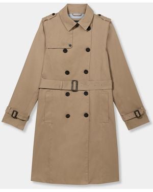 Brooks Brothers Gabardina En Sarga - Neutro