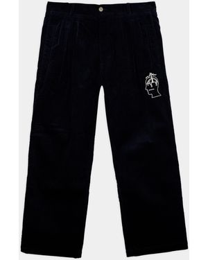 Brooks Brothers Brain Dead X California Pleated Corduroy Trouser - Black