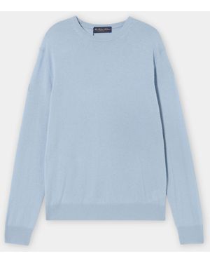 Brooks Brothers Cashmere Crewneck Sweater - Blu