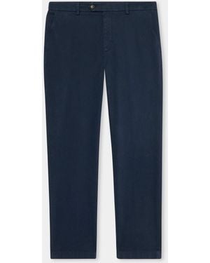 Brooks Brothers Regular Fit Microtwill Stretch Cotton Chino - Blue