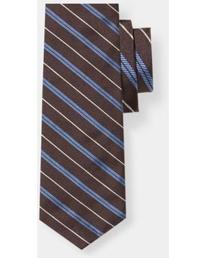 Brooks Brothers Regimental Silk Tie - White