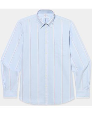 Brooks Brothers Regular Fit Oxford Friday Shirt With Button Down Collar - Natural