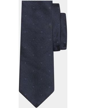 Brooks Brothers Polka Dot Silk Tie - Blue