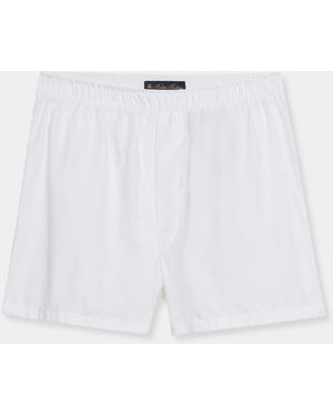 Brooks Brothers Cotton Boxer - White