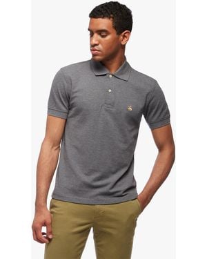Brooks Brothers Polo Antracite Slim Fit Golden Fleece - Grigio