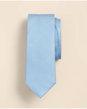 Brooks Brothers Silk Woven Oxford Tie - Blue