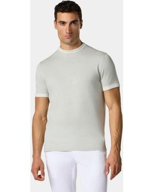 Brooks Brothers Bio-Baumwoll-Leinen-T-Shirt - Grau