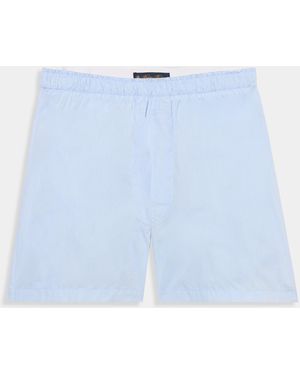 Brooks Brothers Plain Cotton Boxer Shorts - Blue