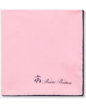 Brooks Brothers Pochette En Soie - Rose