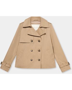 Brooks Brothers Abrigo Corto De Twill Supima De Doble Botonadura - Neutro