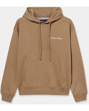 Brooks Brothers Cotton Hoodie With Embroidered Logo - Natural