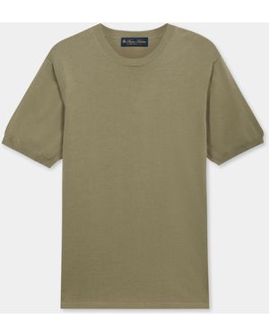 Brooks Brothers Makò Cotton T-Shirt - Green