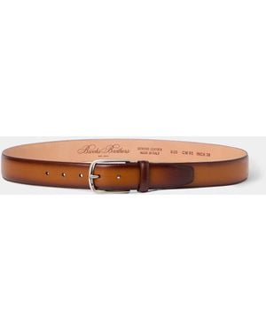 Brooks Brothers Bovine Leather Belt - Marrone