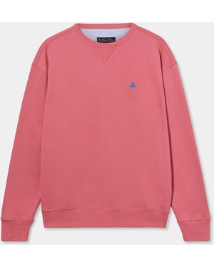 Brooks Brothers Cotton Sweatshirt With Embroidered Logo - Pink