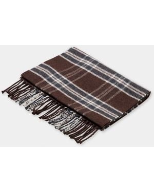 Brooks Brothers Écharpe En Laine À Carreaux - Marron