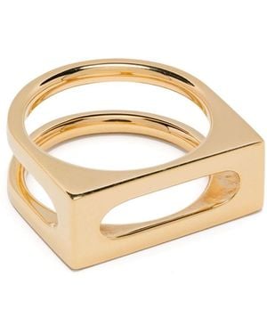 Tom Wood 9Kt Cage Ring - Metallic
