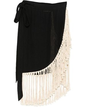 Maison La Plage Maya Wrap Skirt - Black