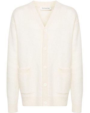 Frankie Shop Neutral Lucas V-Neck Cardigan - White