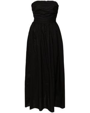 Matteau Aline Strapless Midi Dress - Black
