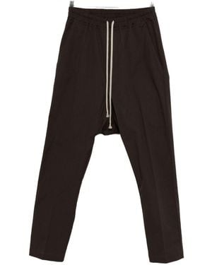 Rick Owens Drawstring Straight-Leg Trousers - Black
