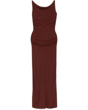 AYA MUSE Knitted Maxi Dress - Purple