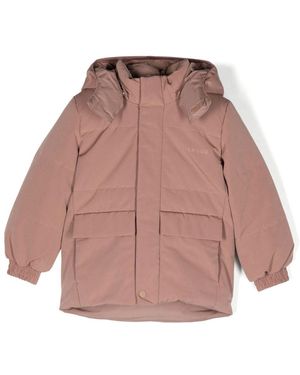 Liewood Kids Hooded Puffer Jacket - Pink