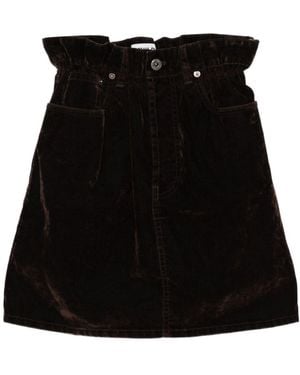 Miu Miu Velvet Mini Skirt - Black