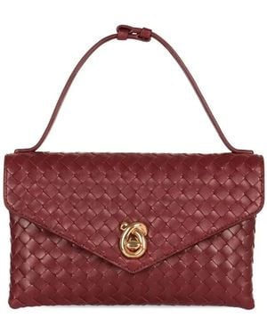 Bottega Veneta Knot Lock Shoulder Bag - Purple