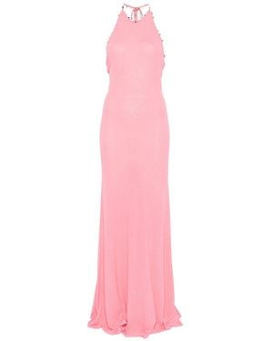 Christopher Esber Embellished Halterneck Dress - Pink