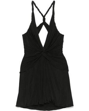 Tom Ford Front-Knot Mini Dress - Black