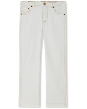 Bonpoint Kids Dewey Straight-Leg Jeans - White