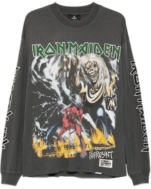 Represent Iron Maiden Number Of The Beast T-Shirt - Grey