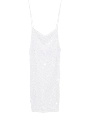 Roberta Einer Sequin-Embellished Mini Dress - White