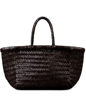 Dragon Diffusion Woven Basket Bag - Black