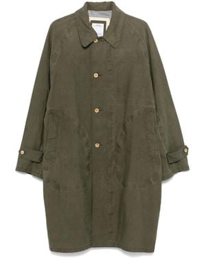 Visvim Wealdan Coat | Green | FARFETCH AO