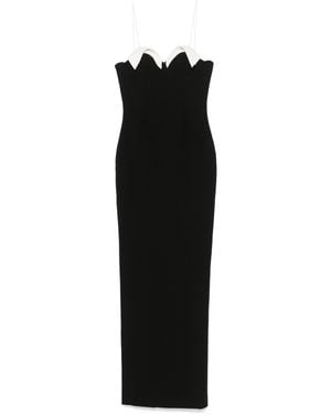 Monot Colourblock Spaghetti Strap Maxi Dress - Black