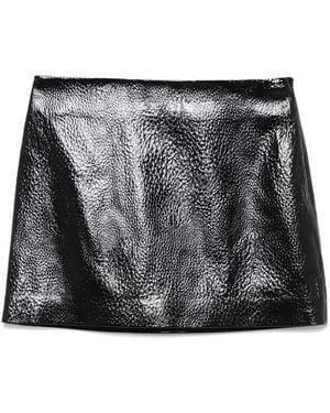 Frankie Shop Mary Faux Leather Mini Skirt - Black