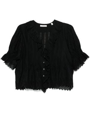 Doen Henri Organic Cotton Blouse - Black