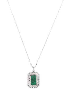 SHAY 18K Malachite Necklace - White