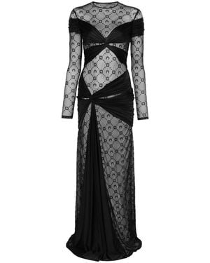 Marine Serre Moon Diamant Gown - Black