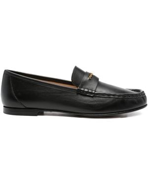 Chloé Leather Penny Loafers - Black