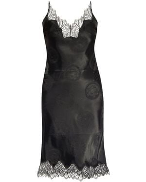 Coperni Lingerie-Style Dress - Black