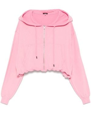 R13 Zip-Up Balloon Hoodie - Pink