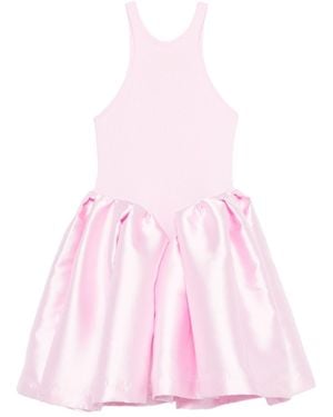 Marques'Almeida Mikado Mini Dress - Pink