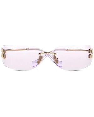 Miu Miu Miu Miu Logo Sunglasses - Pink