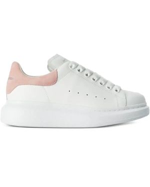 McQueen Leather Trainers - White