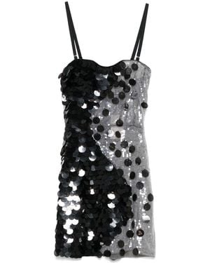 Nensi Dojaka Sequined Mini Dress - Black