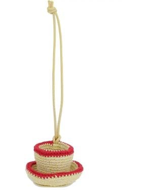 JW Anderson Tea Cup Bag Charm - White