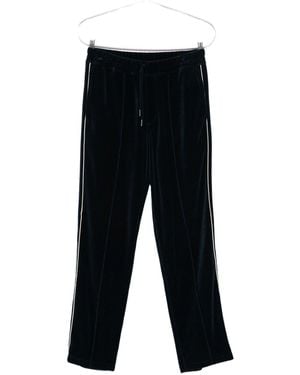 Tom Ford Piped-Trim Velour Track Trousers - Black